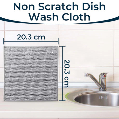 Non-Scratch Multipurpose Steel Wire Dishwashing Rags | Pack of 20