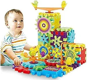 Battery Operated Interlocking Educational Gear Building Block Set of 101 Piece for Kids, Learning, Educational Building Blocks Toys for 5+ Years Kids