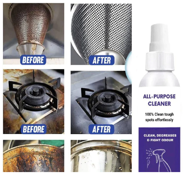 Advance All-Purpose Stain Cleaner, Kitchen cleaner, Bathroom cleaner & Derusting Spray| Oil & Grease Stain Remover | Buy 1 Get 1 Free*